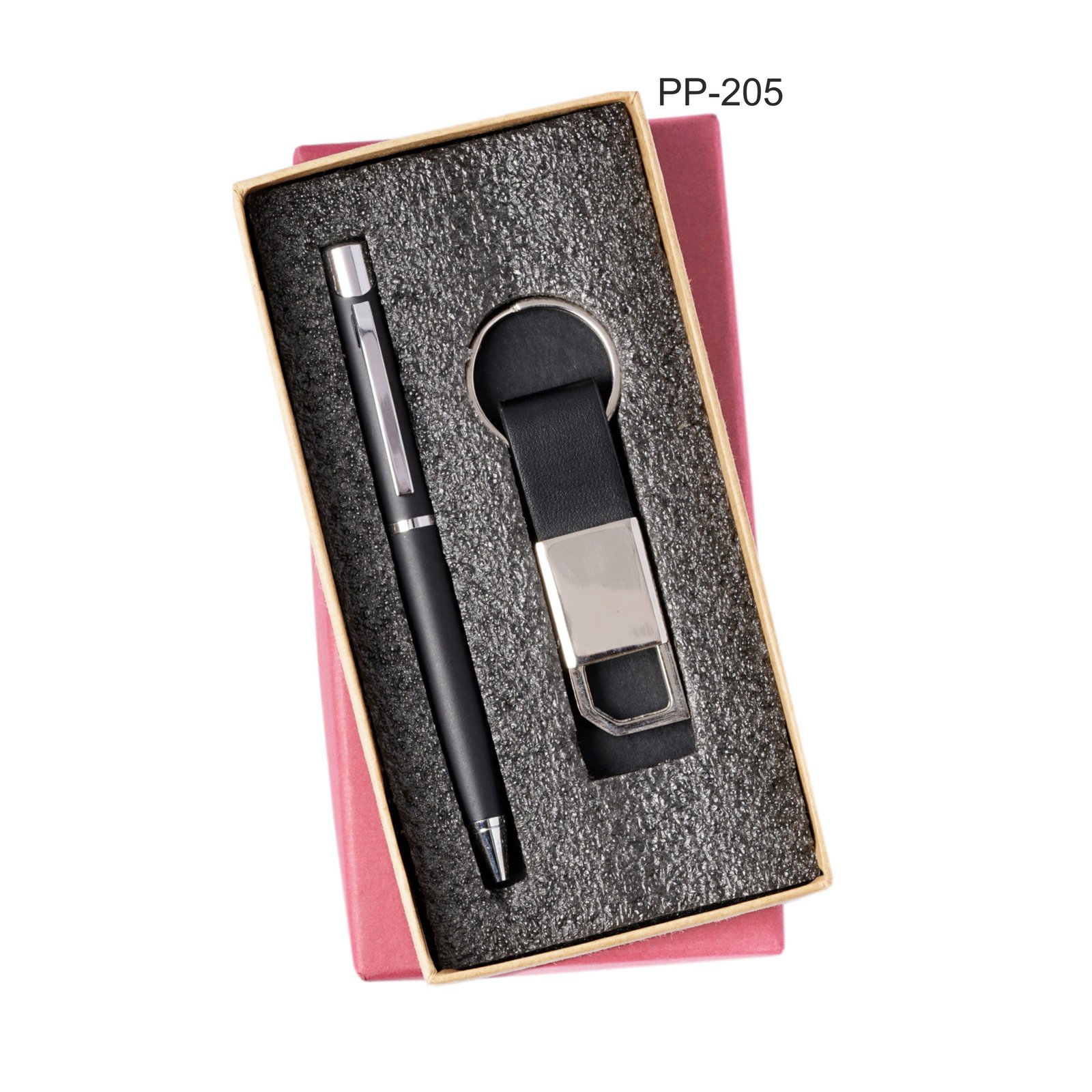 PP205 Corporate Combo Black (Pen, Keychain)-242121