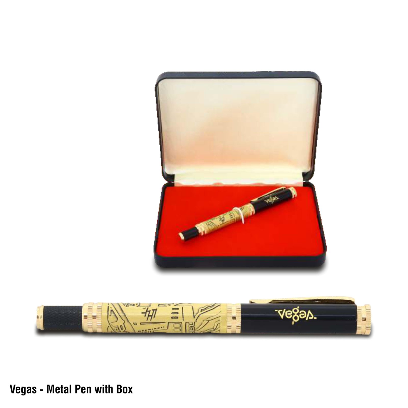Vegas Metal Pen with Box-342171