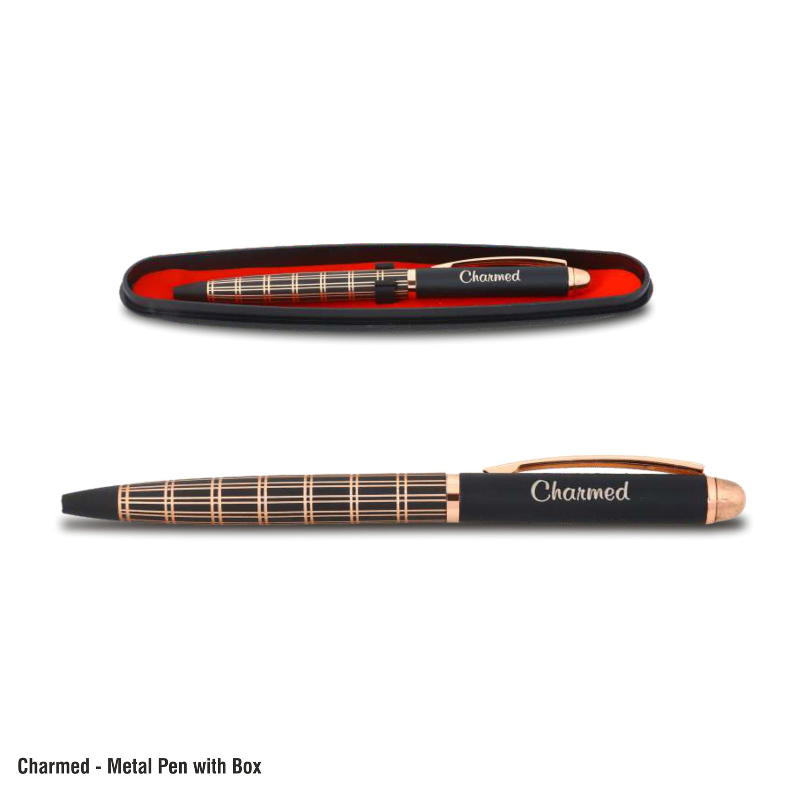 Charmed Metal Pen with Box-14472