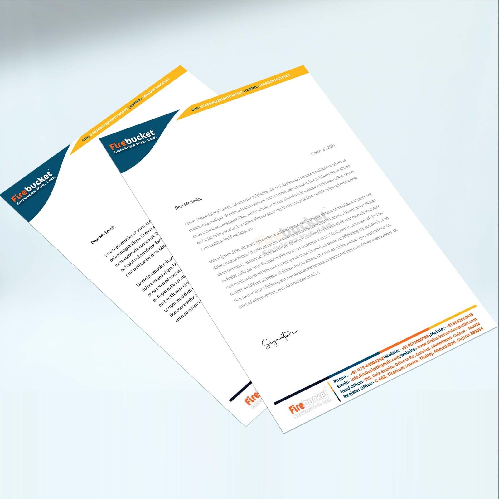 100gsm alabaster paper Letterhead