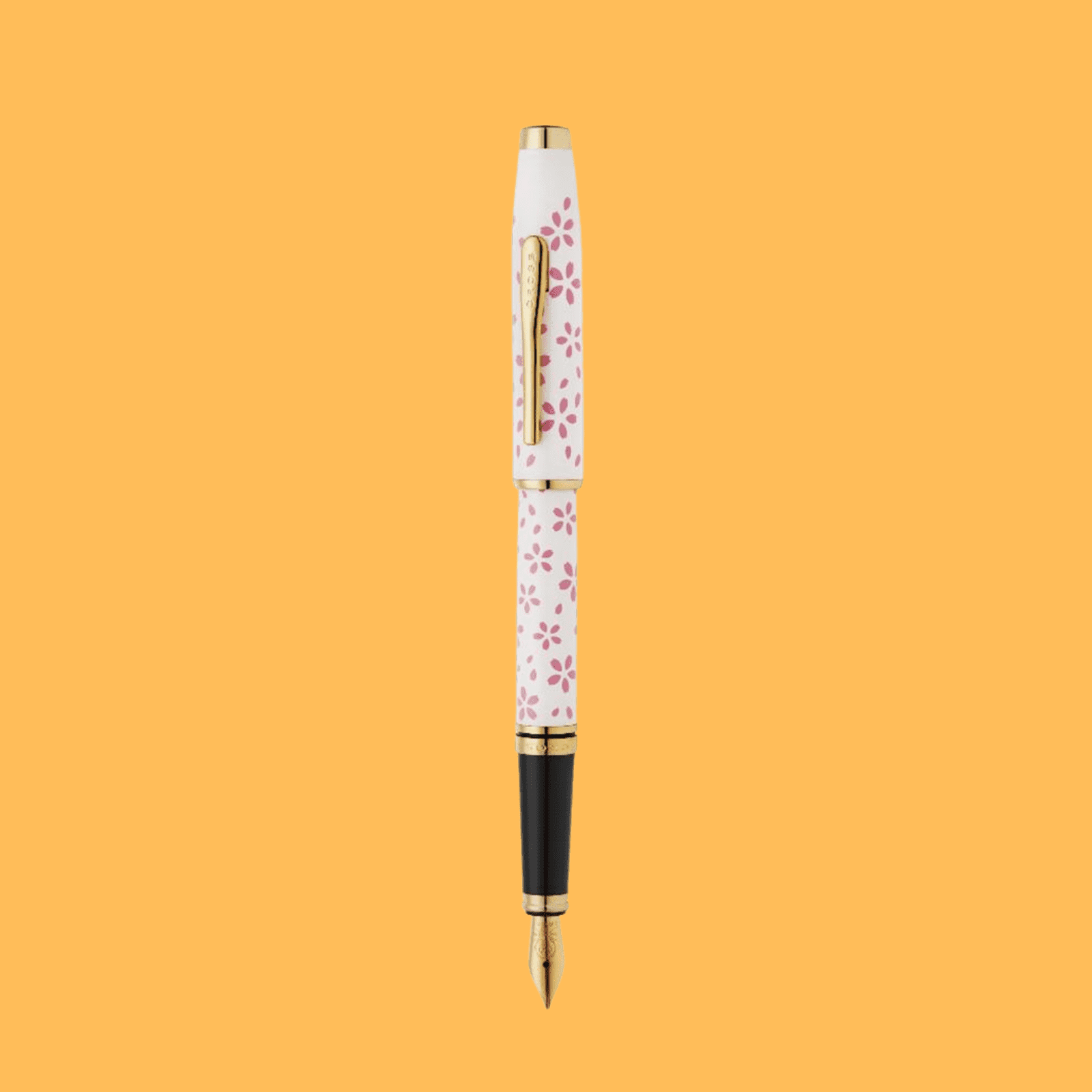 BLACK LACQUER FINE NIB PEN CHERRY BLOSSOM FOUNTAIN PEN